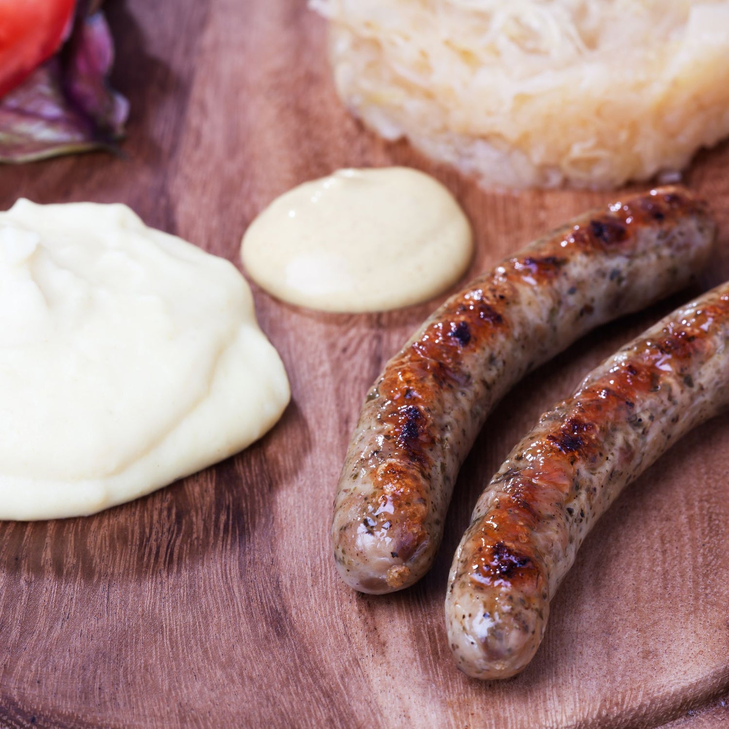 Rezeptidee: Bratwurst in Senf-Sahne Sauce