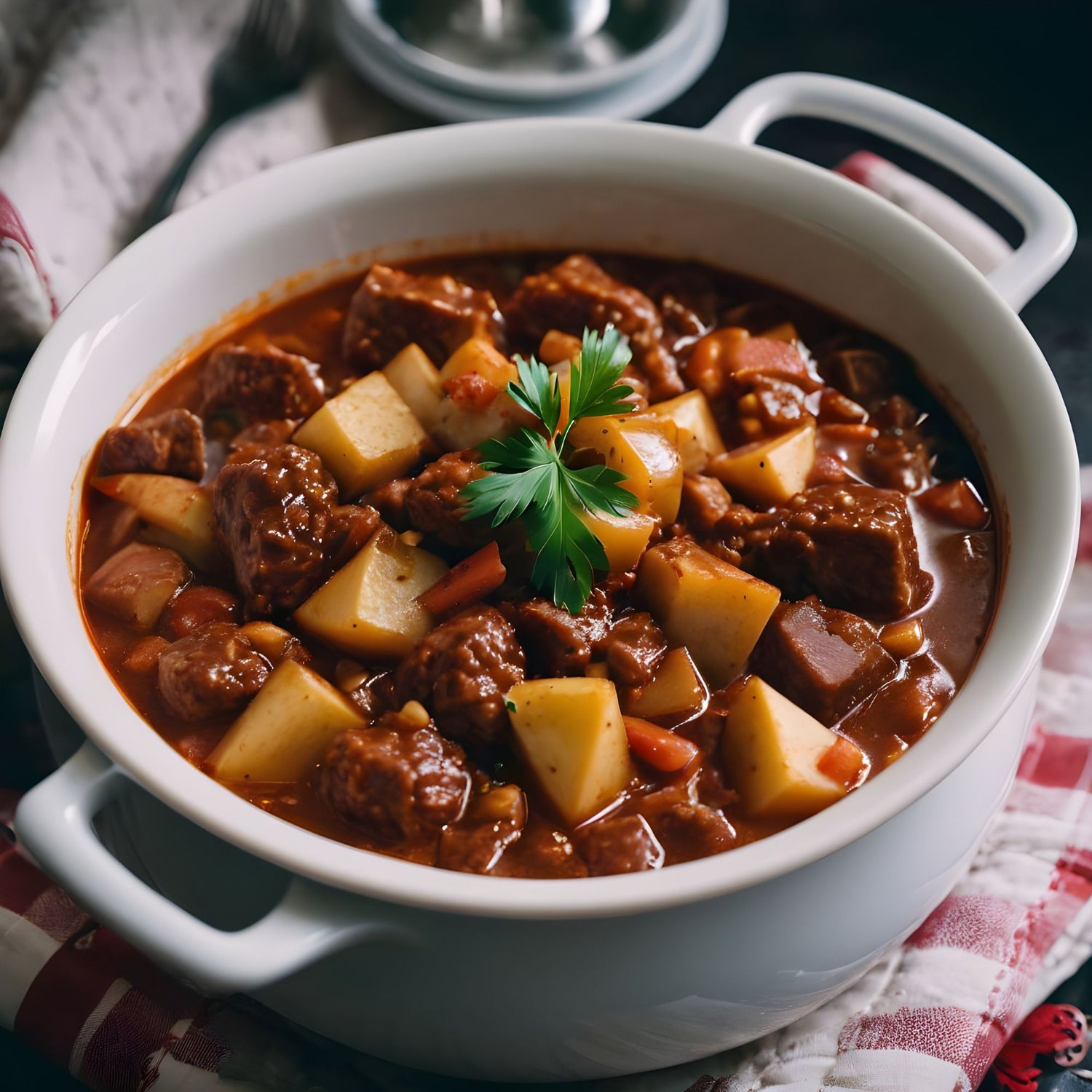 Rezeptidee: Hirschgulasch Weihnachtsmenü