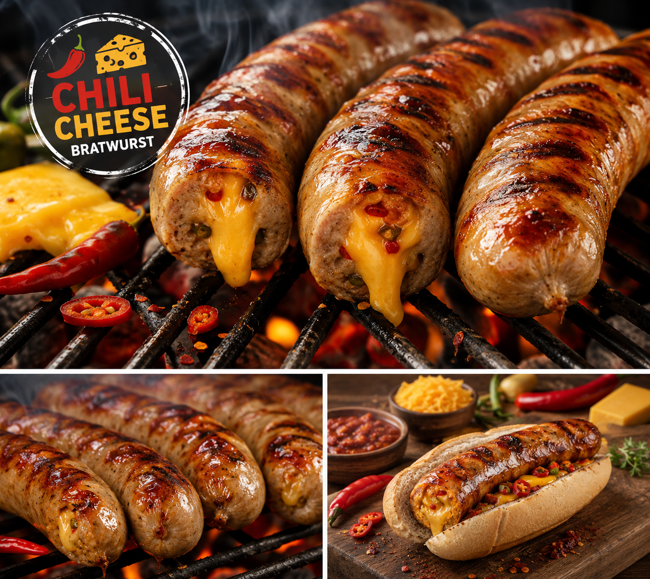 Chili Cheese Bratwurst 🌶️🧀